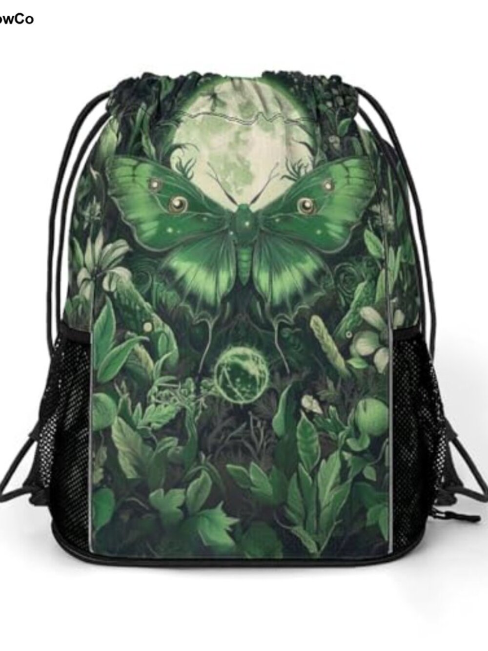 Waterproof Drawstring Gym Backpack Shoe Compartment String Bag Sport Beach